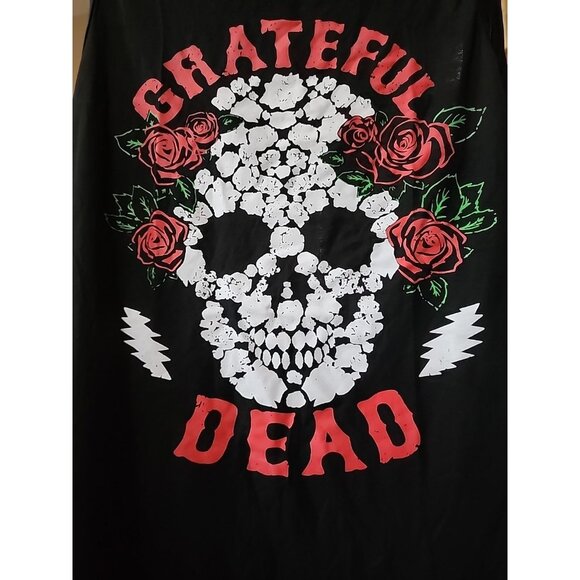 WuLun Tops - Greatful Dead Medium Super Soft Tank Top Skull & Roses A105 Excellent New